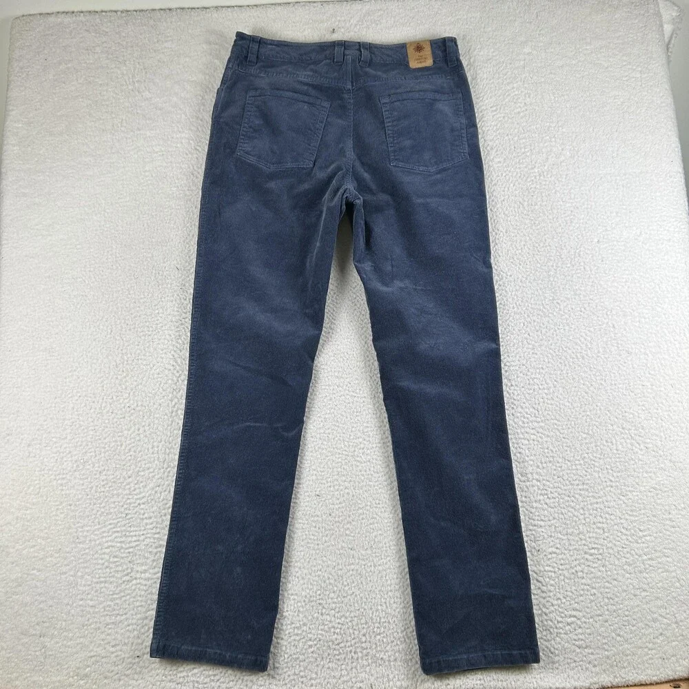The Territory Ahead Pants Mens 33x31 Blue Corduroy Stretch Chino 5-Pocket Casual